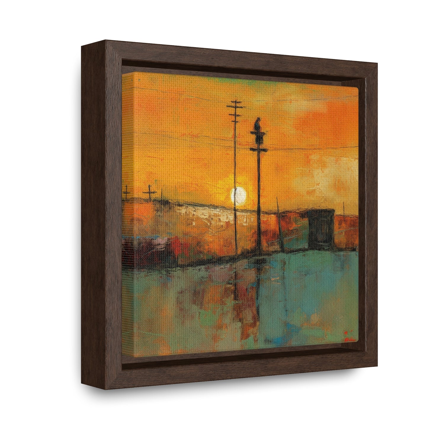 Land of the Sun 48, Valentinii, Gallery Canvas Wraps, Square Frame