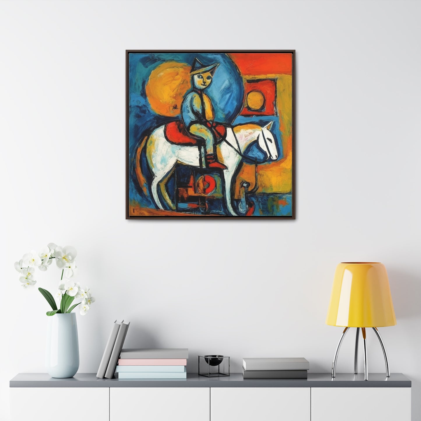Cat 110, Gallery Canvas Wraps, Square Frame