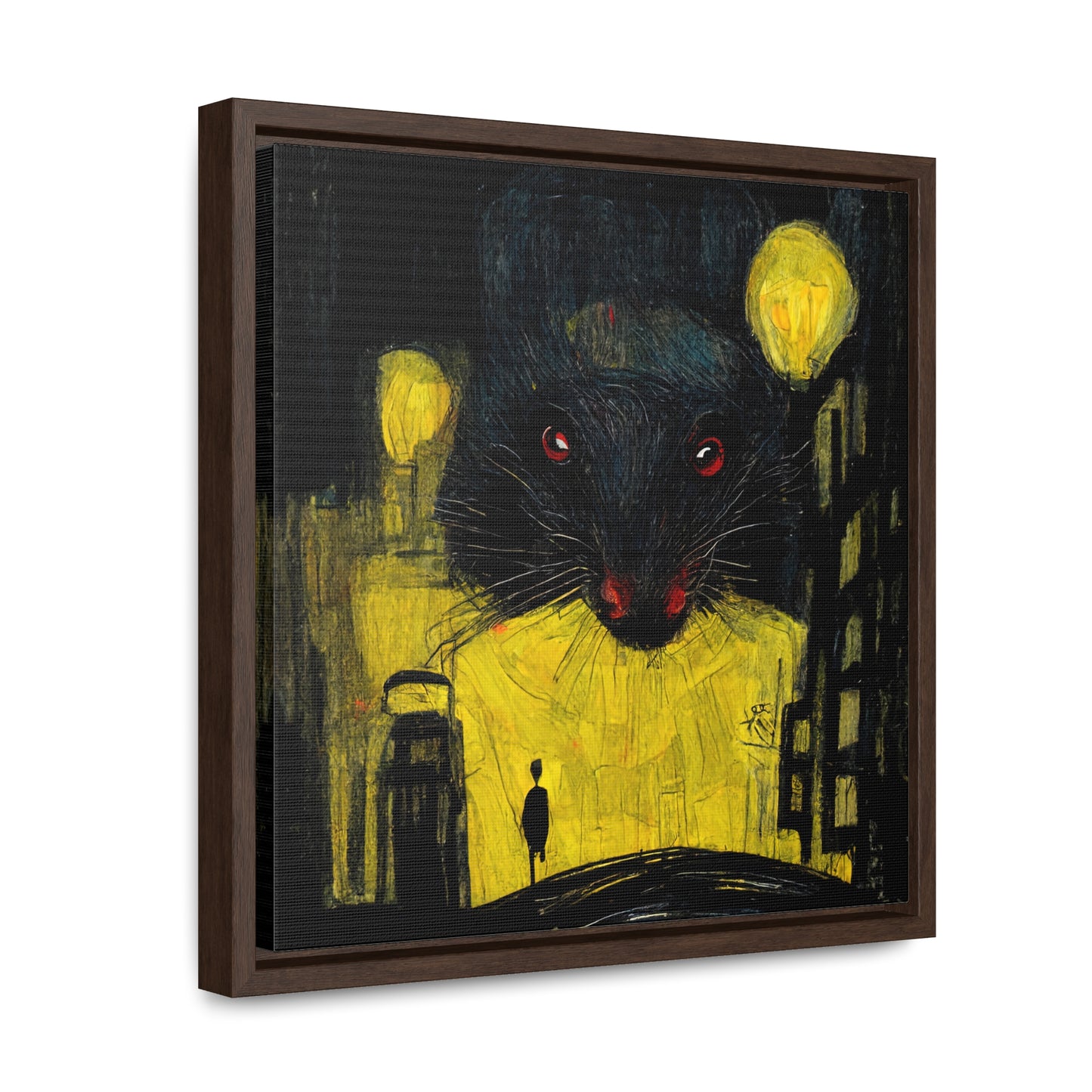 Urban Rat 8, Valentinii, Gallery Canvas Wraps, Square Frame