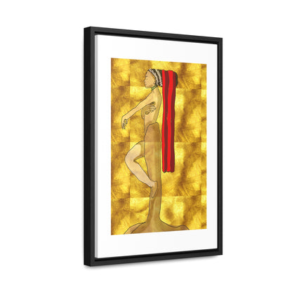 Woman in Gold, Original Eduard Pavel, Gallery Canvas Wraps, Vertical Frame