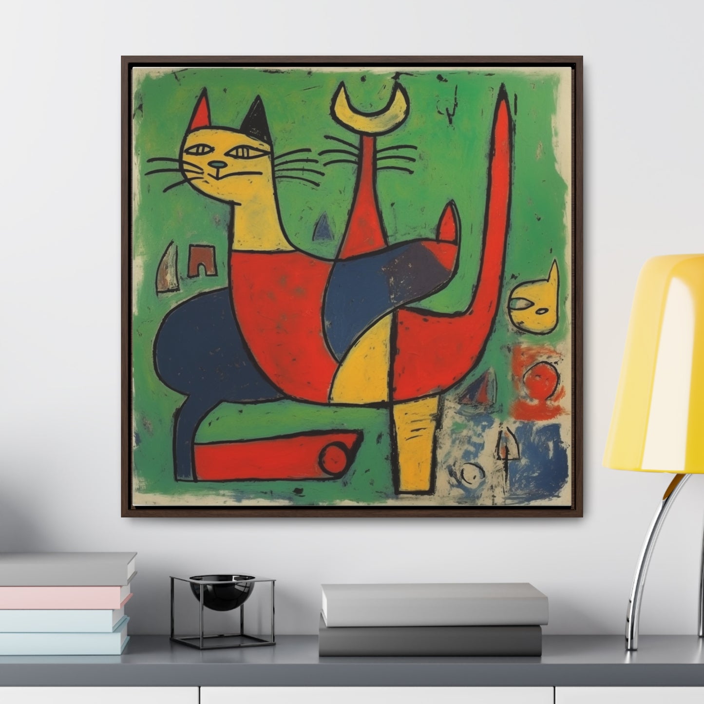 Cat 136, Gallery Canvas Wraps, Square Frame