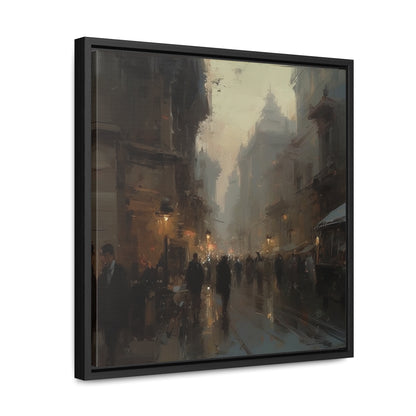 Social 4, Gallery Canvas Wraps, Square Frame