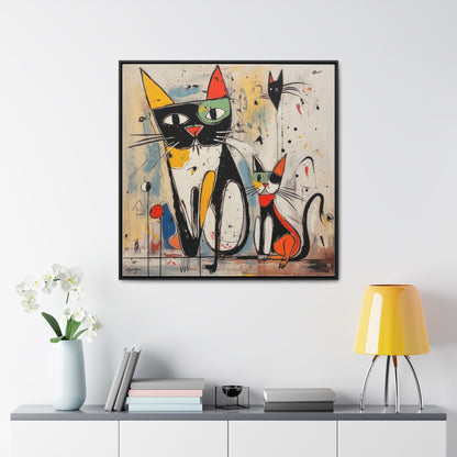 Cat 41, Gallery Canvas Wraps, Square Frame