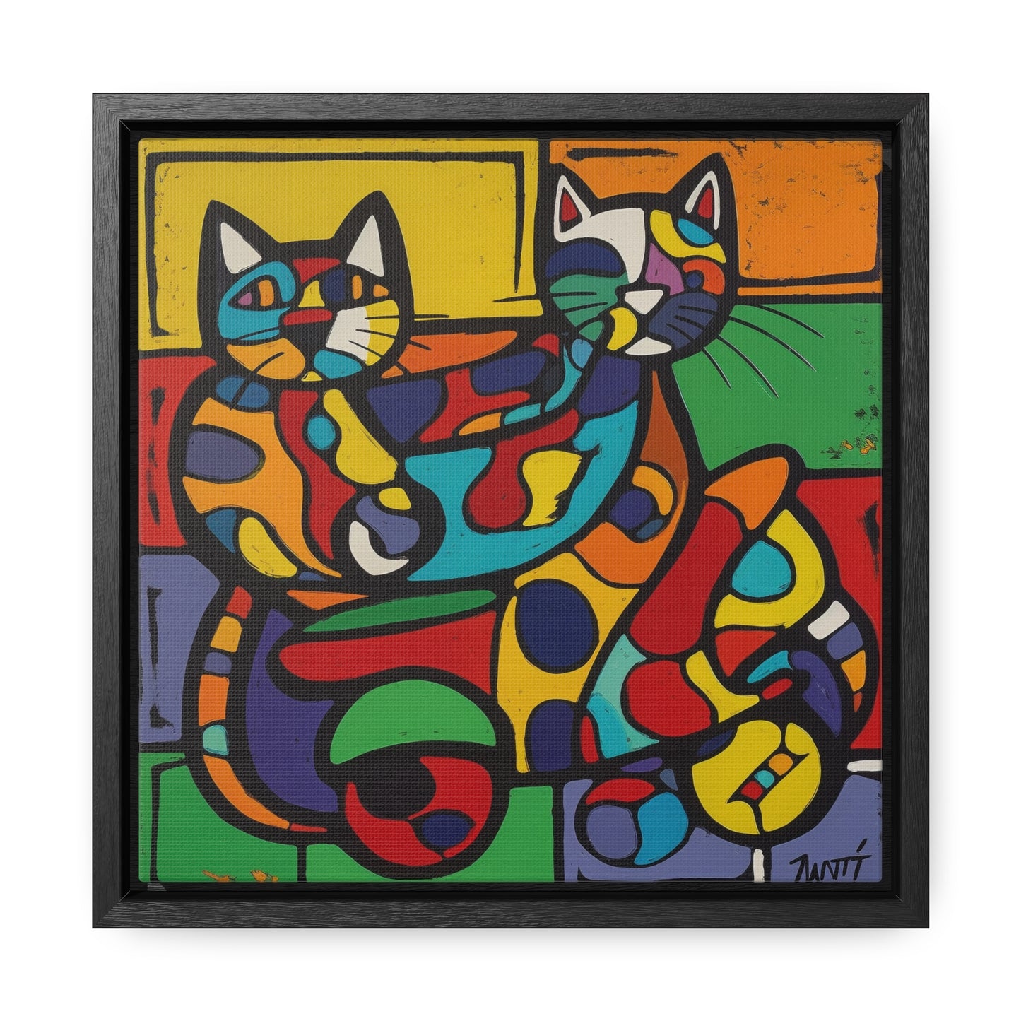 Cat 147, Gallery Canvas Wraps, Square Frame