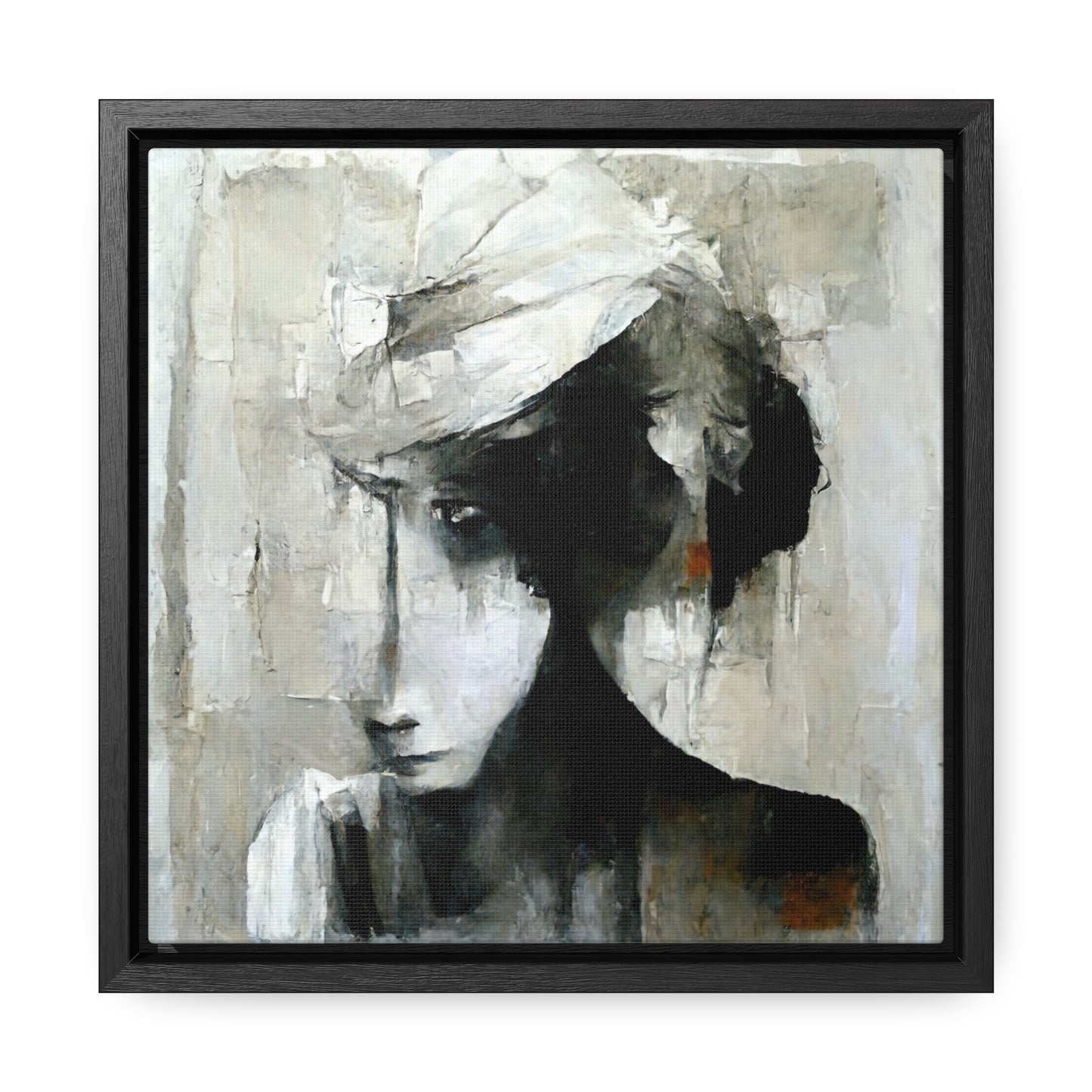 Forgotten face 2, Valentinii, Gallery Canvas Wraps, Square Frame