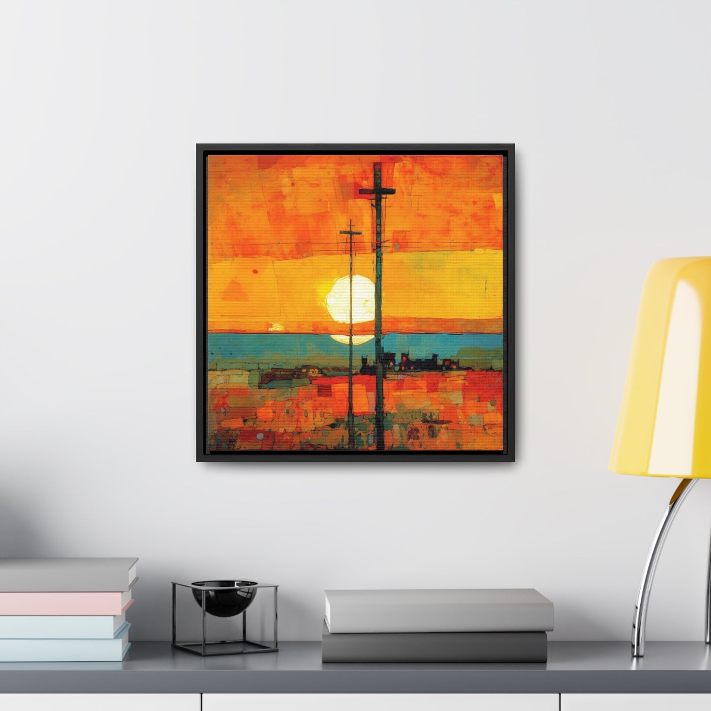 Land of the Sun 67, Valentinii, Gallery Canvas Wraps, Square Frame