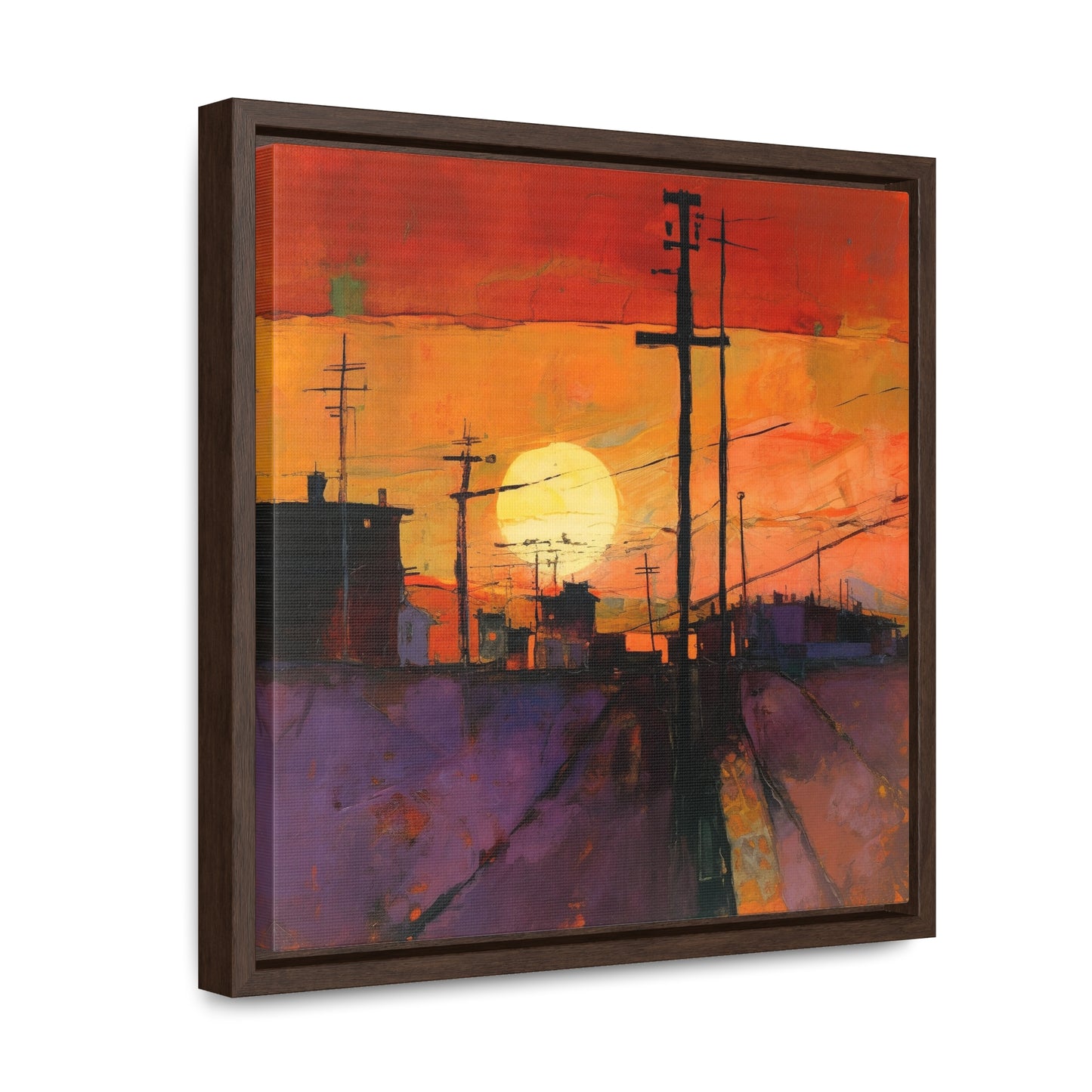 Land of the Sun 68, Valentinii, Gallery Canvas Wraps, Square Frame