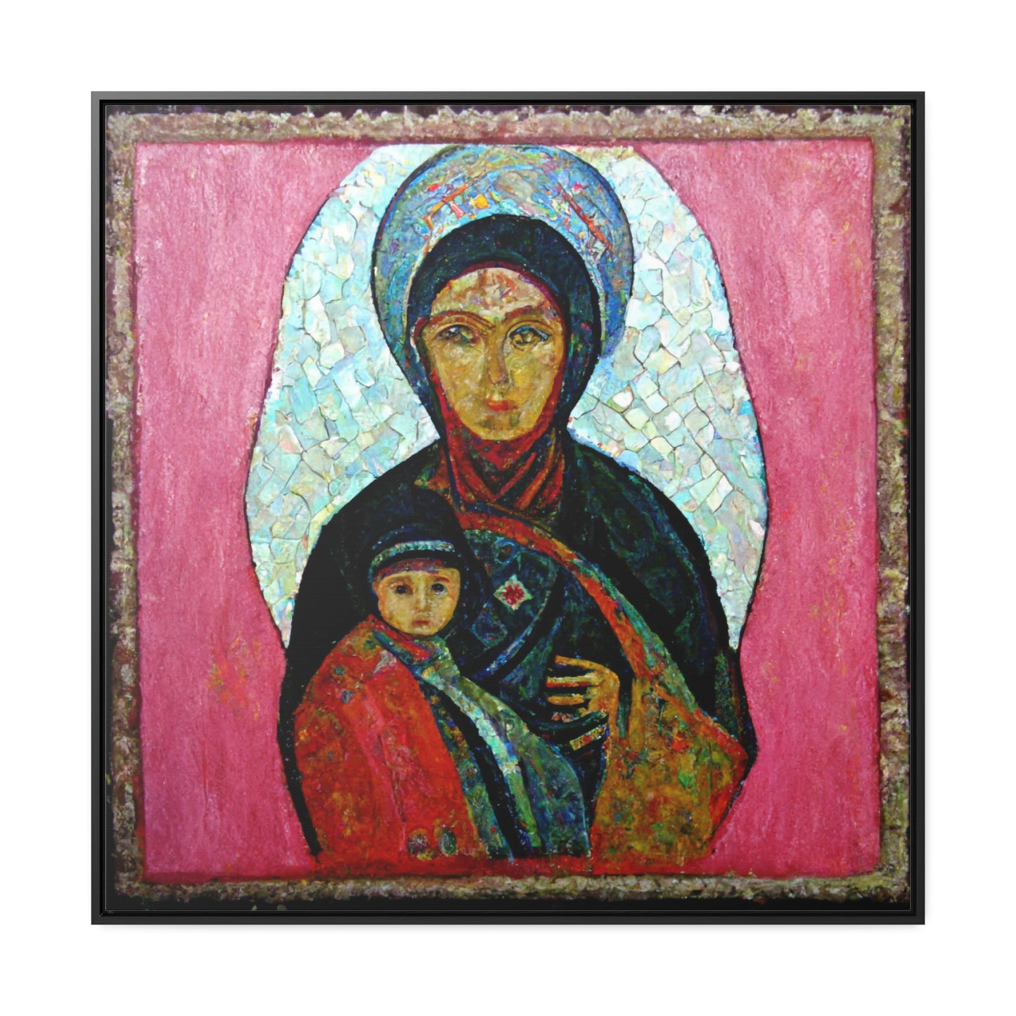 Mary and the Child 22, Valentinii, Gallery Canvas Wraps, Square Frame