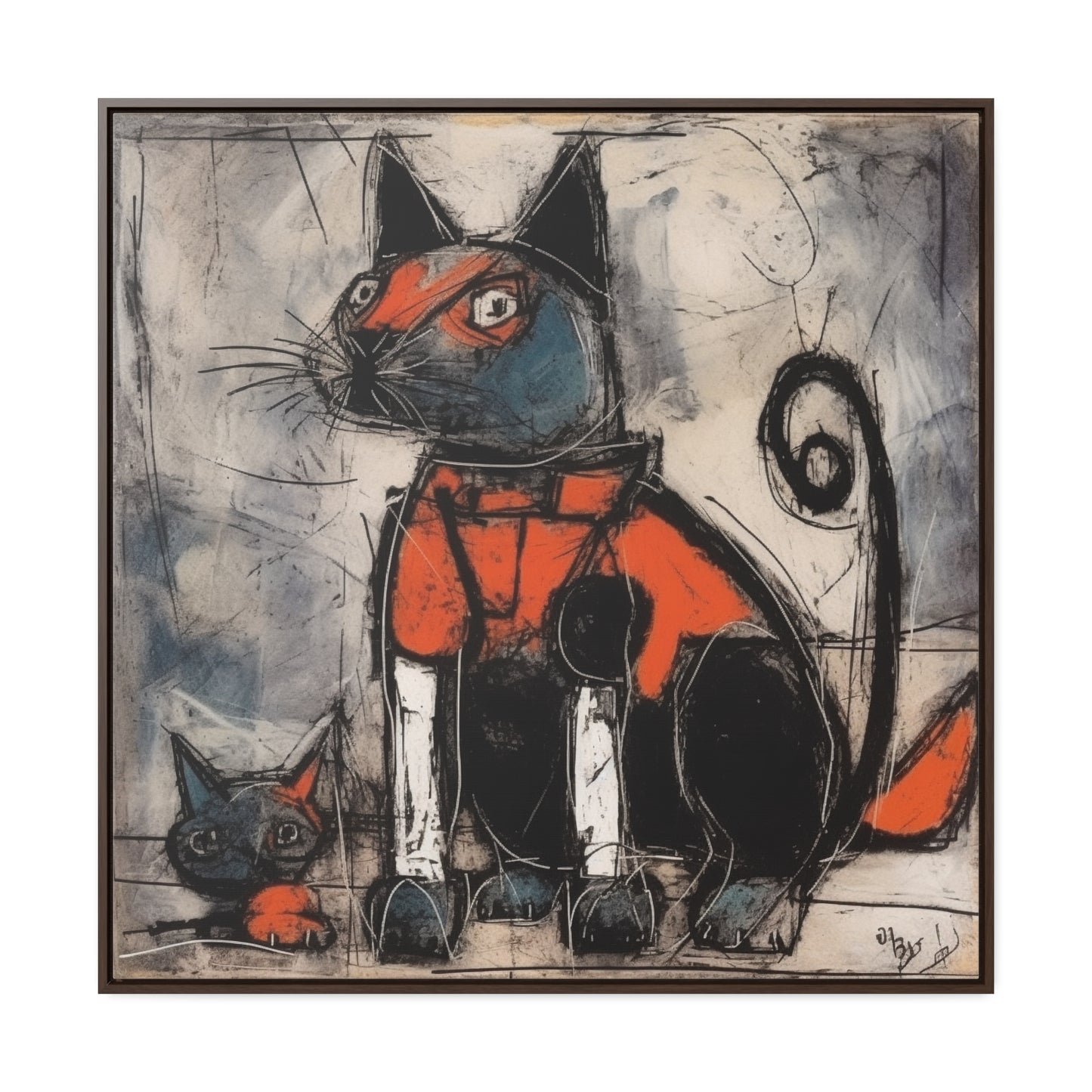 Cat 36, Gallery Canvas Wraps, Square Frame