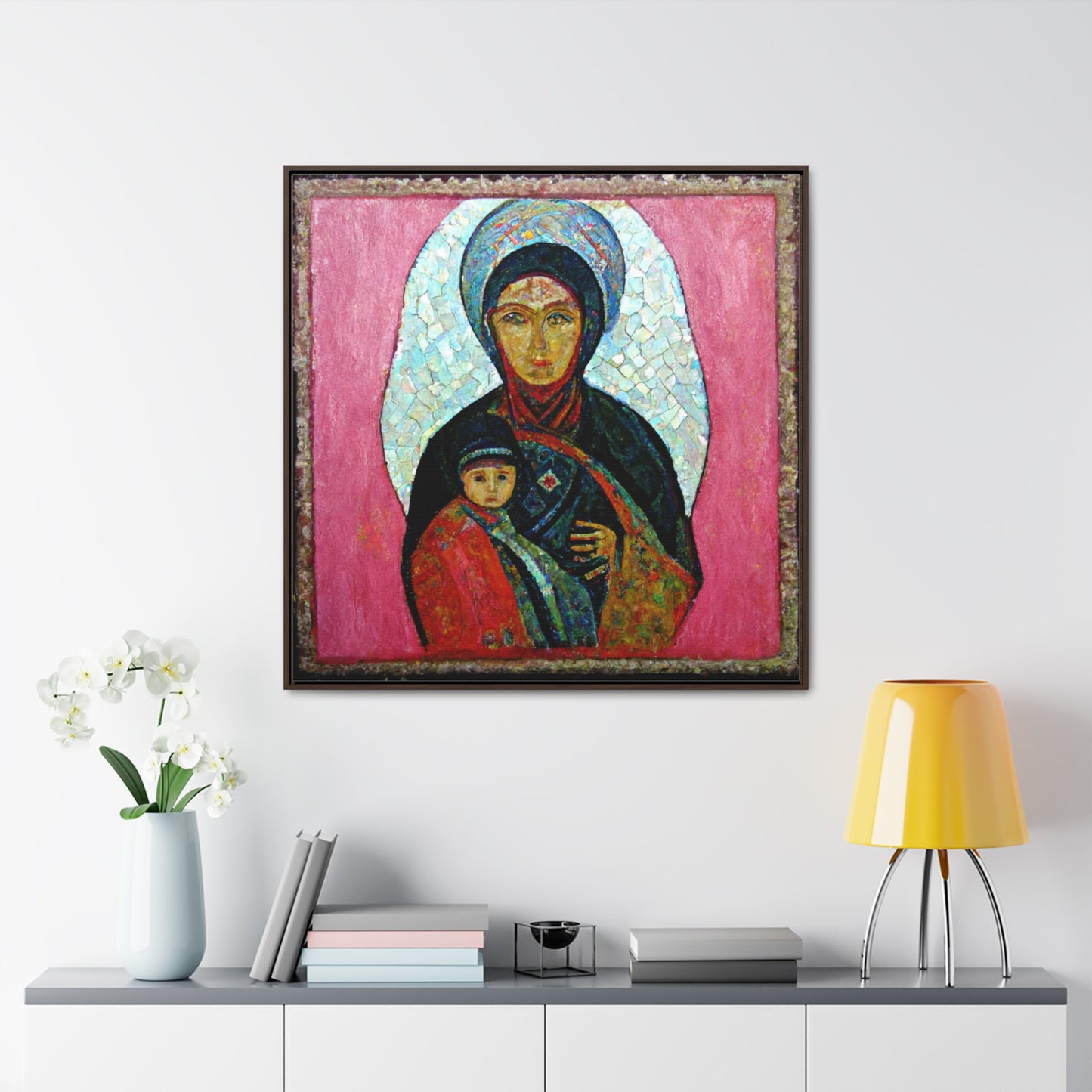 Mary and the Child 22, Valentinii, Gallery Canvas Wraps, Square Frame