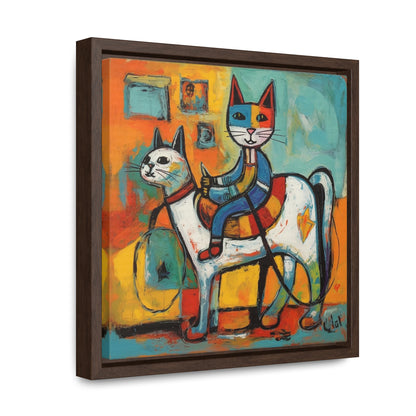 Cat 108, Gallery Canvas Wraps, Square Frame