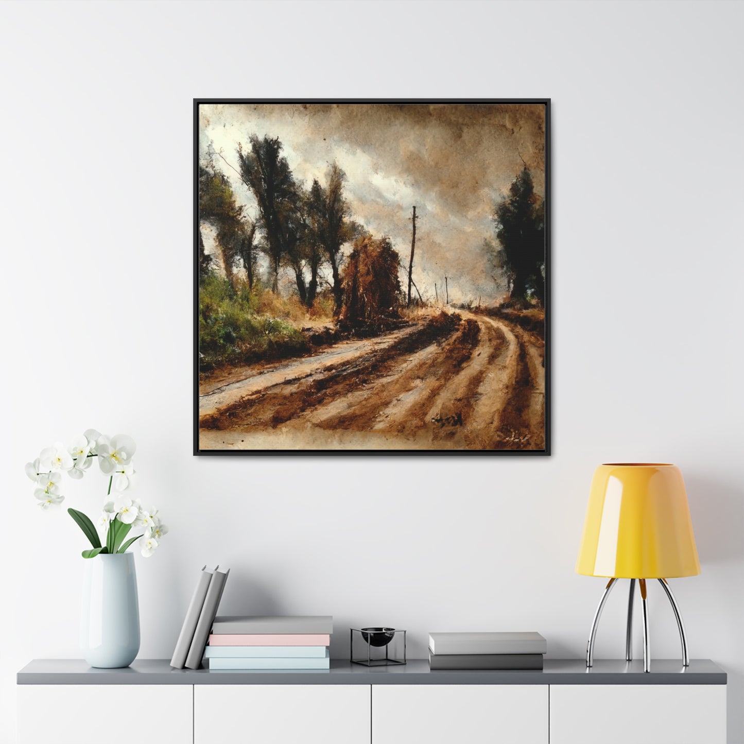 To the Rainy Land 10, Valentinii, Gallery Canvas Wraps, Square Frame