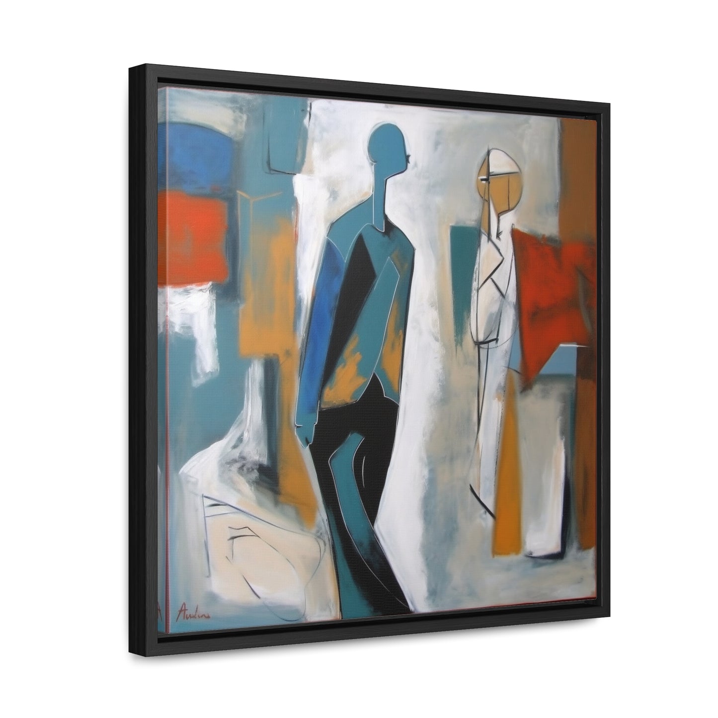 Sad Man 28, Valentinii, Gallery Canvas Wraps, Square Frame