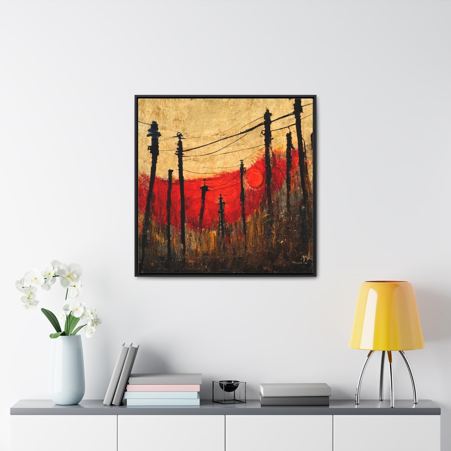 Land of the Sun 23, Valentinii, Gallery Canvas Wraps, Square Frame