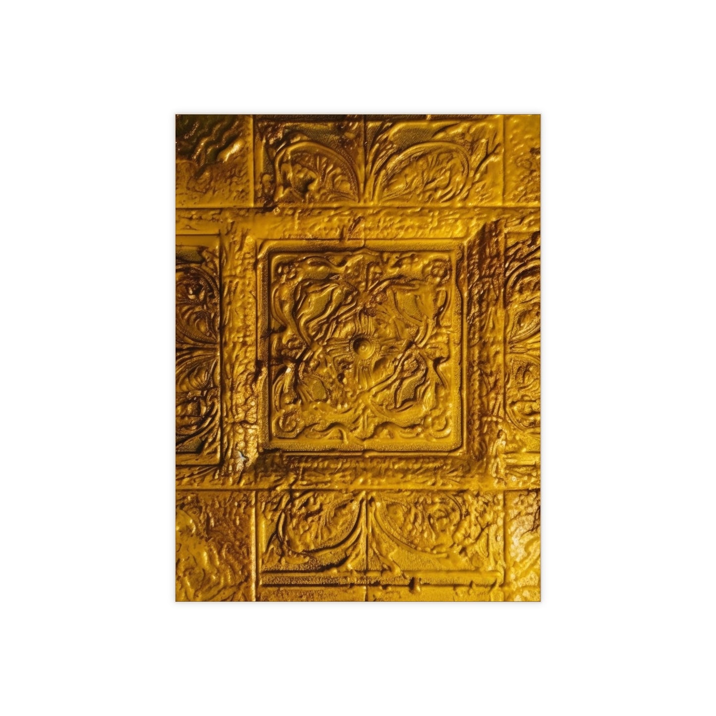 Gold 9, Ceramic Photo Tile