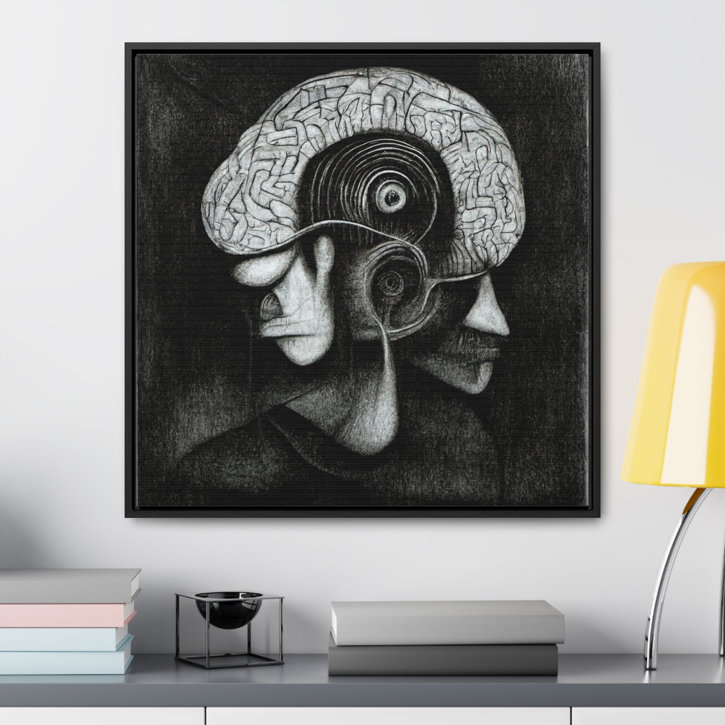 Brain 6, Valentinii, Gallery Canvas Wraps, Square Frame