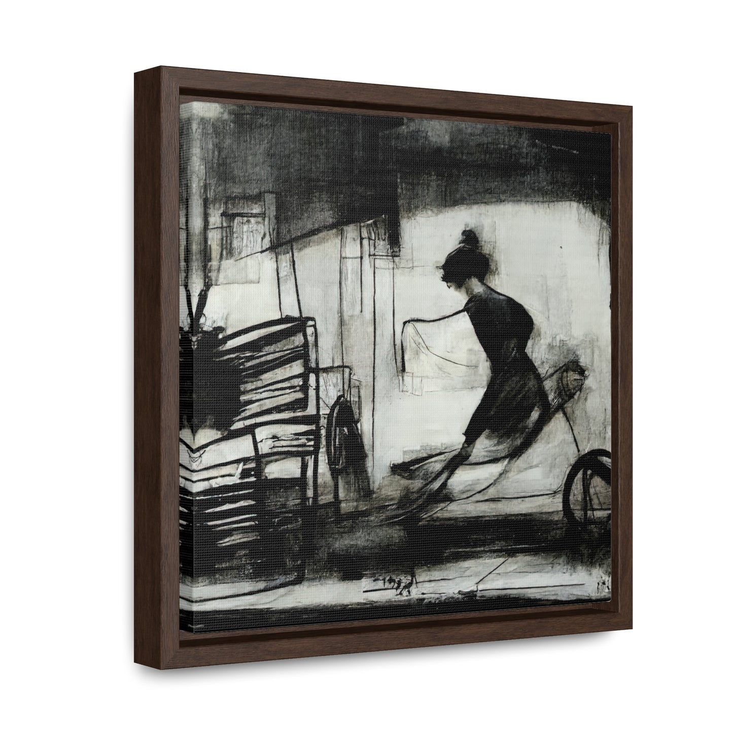 Domestic Memories 25, Valentinii, Gallery Canvas Wraps, Square Frame