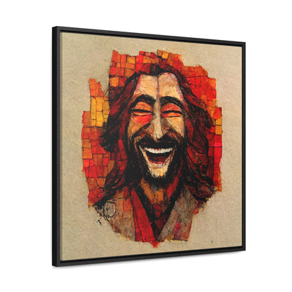 Jesus smiling 6, Valentinii, Gallery Canvas Wraps, Square Frame