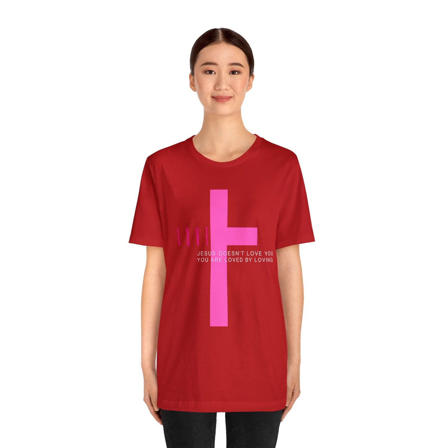 Plus Love , Unisex Jersey Short Sleeve Tee