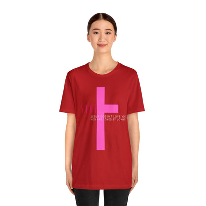 Plus Love , Unisex Jersey Short Sleeve Tee