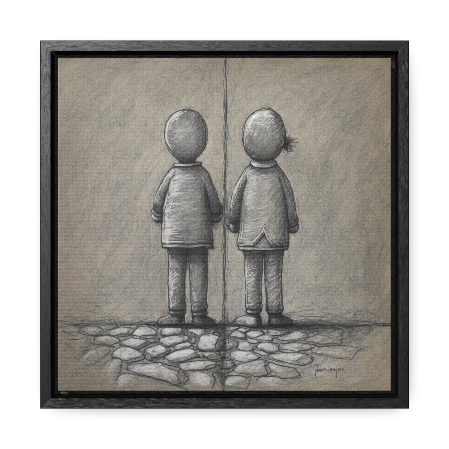 The Courage of Vulnerability 7, Valentinii, Gallery Canvas Wraps, Square Frame