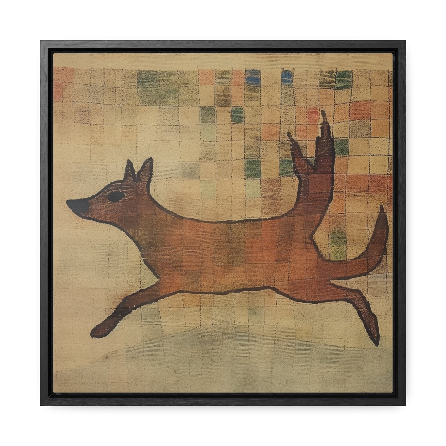 V Dog 5, Gallery Canvas Wraps, Square Frame