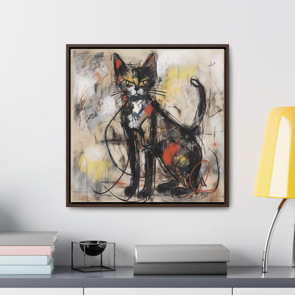 Cat 57, Gallery Canvas Wraps, Square Frame