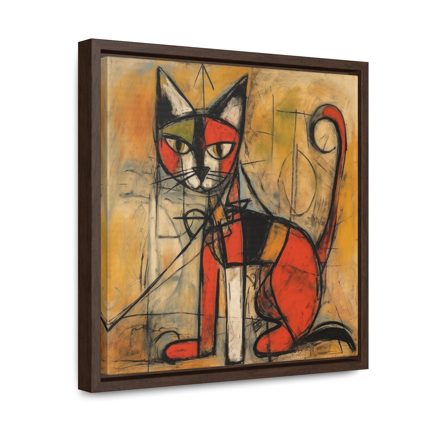 Cat 52, Gallery Canvas Wraps, Square Frame