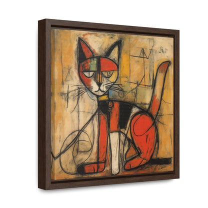 Cat 91, Gallery Canvas Wraps, Square Frame