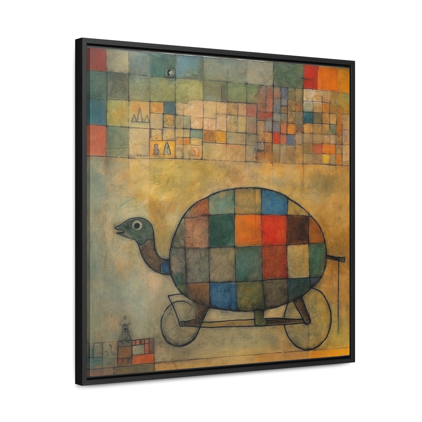 Turtle 12, Gallery Canvas Wraps, Square Frame