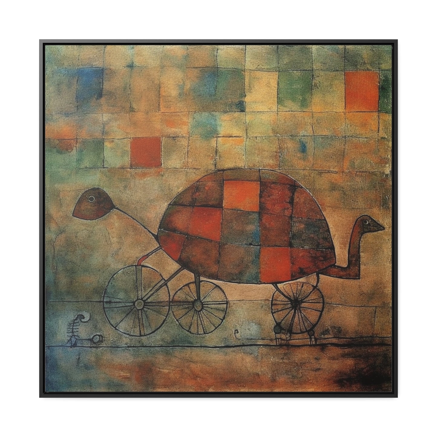 Turtle 8, Gallery Canvas Wraps, Square Frame