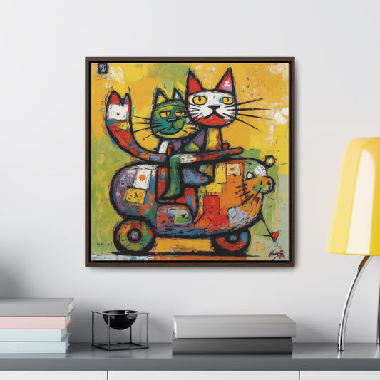 Cat 115, Gallery Canvas Wraps, Square Frame