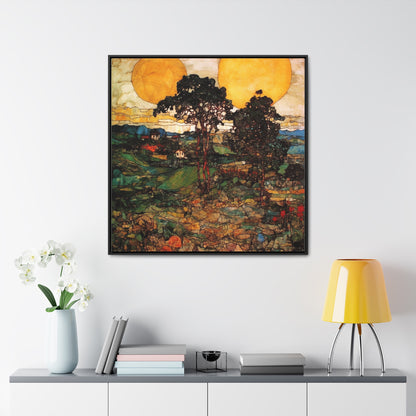 Land of the Sun 38, Gallery Canvas Wraps, Square Frame