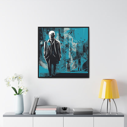 Sad Man 14, Valentinii, Gallery Canvas Wraps, Square Frame