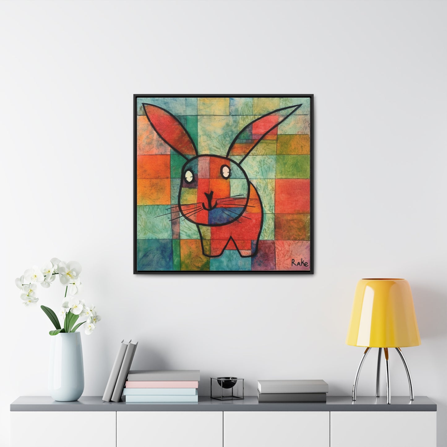 Rabbit 34, Gallery Canvas Wraps, Square Frame