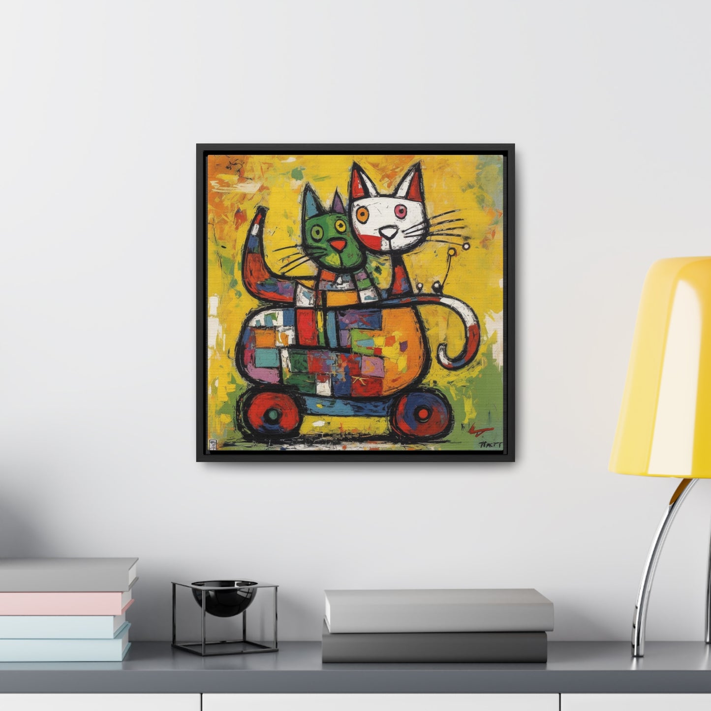 Cat 155, Gallery Canvas Wraps, Square Frame