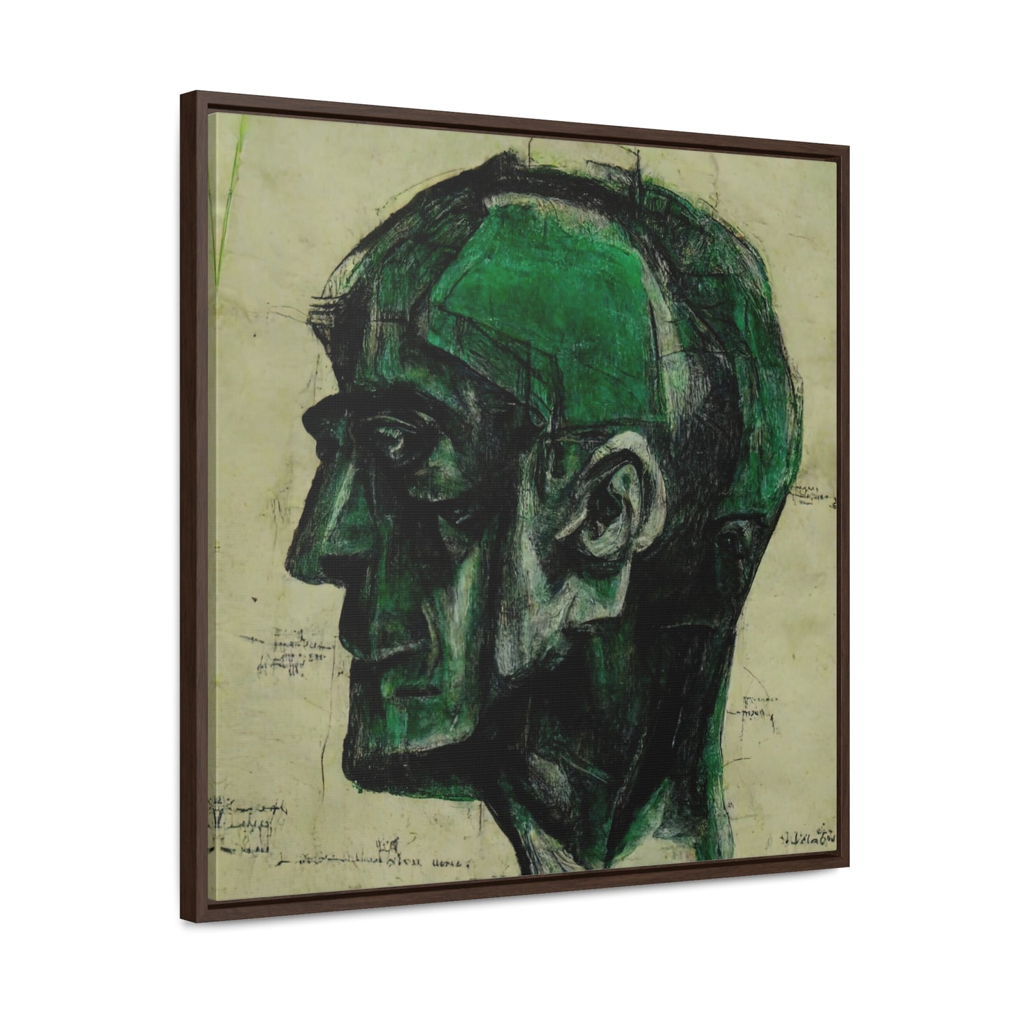 Heads, Valentinii, Gallery Canvas Wraps, Square Frame