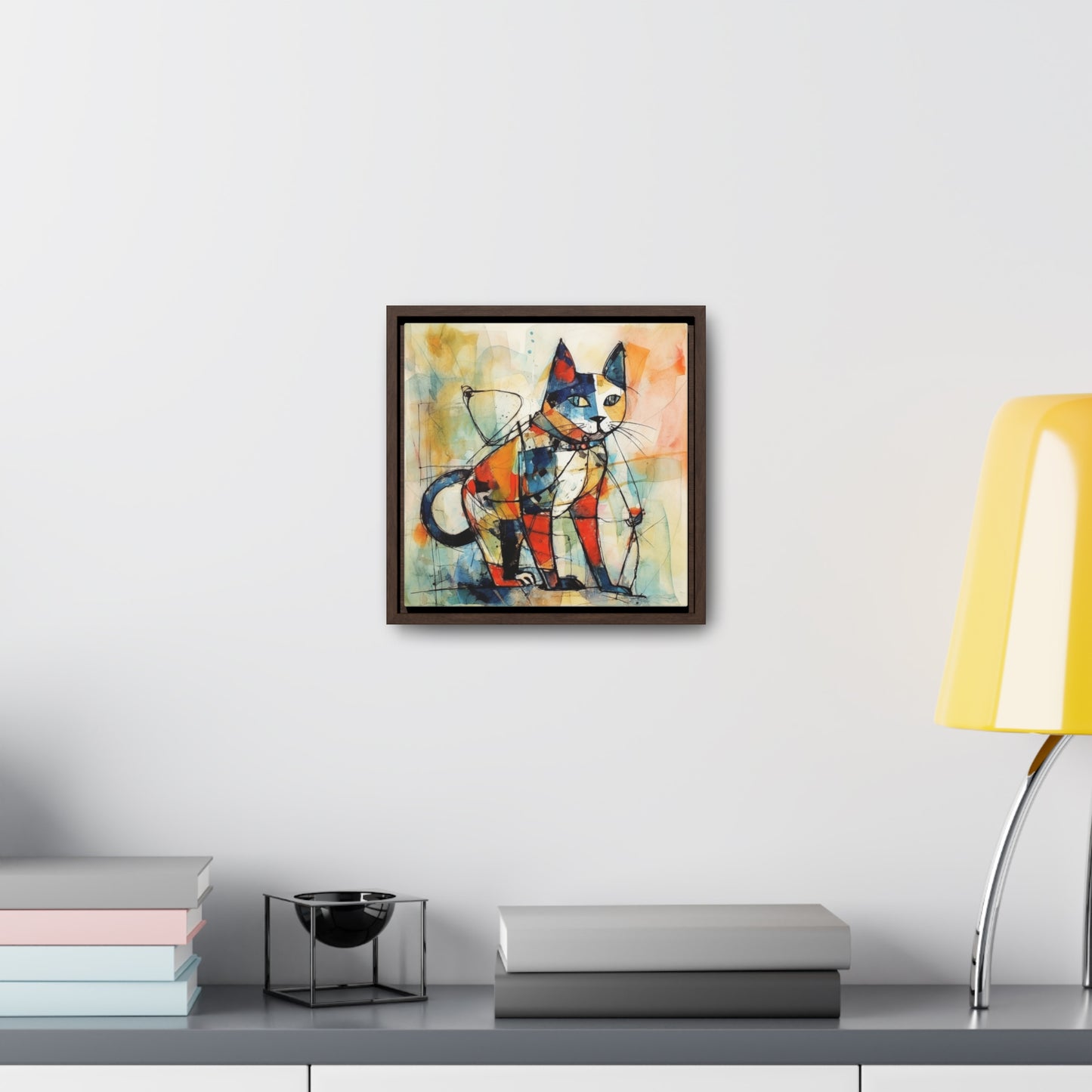 Cat 77, Gallery Canvas Wraps, Square Frame