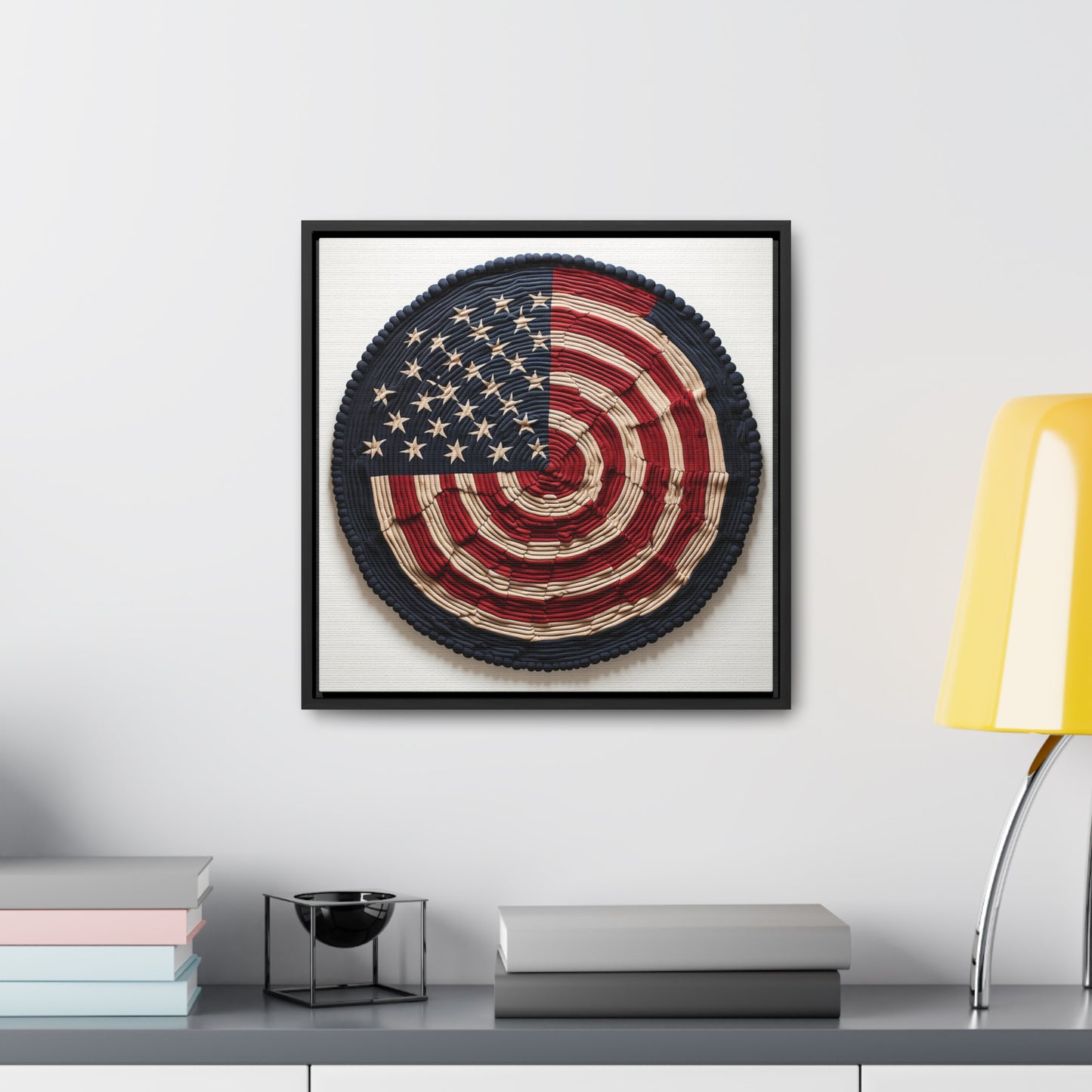 Flag 16, Gallery Canvas Wraps, Square Frame