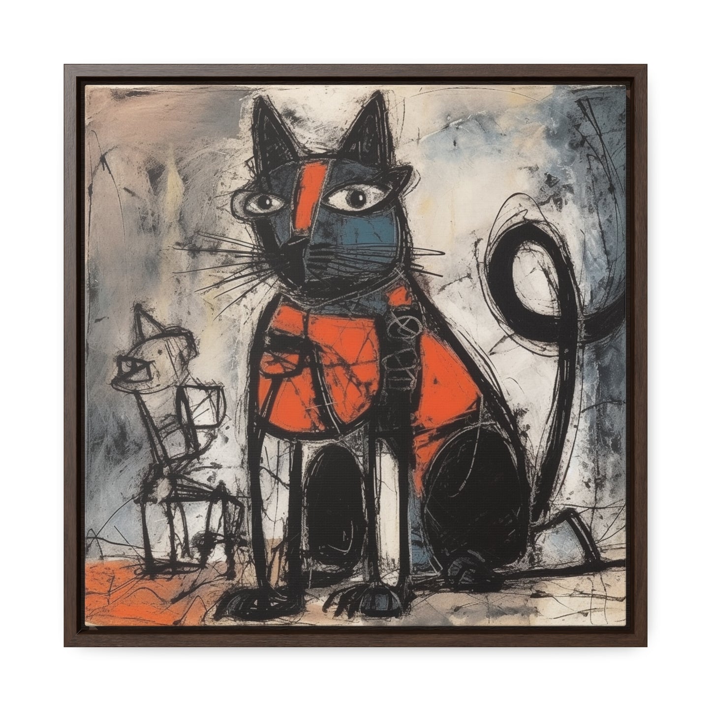 Cat 32, Gallery Canvas Wraps, Square Frame