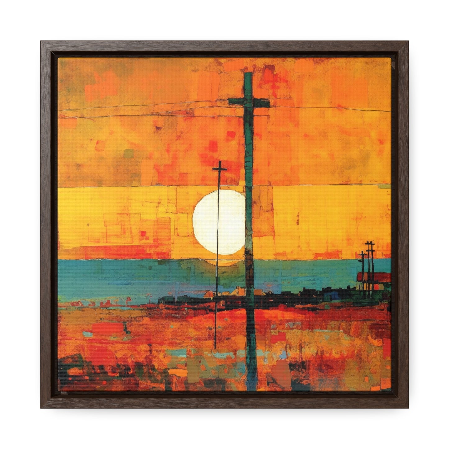 Land of the Sun 59, Valentinii, Gallery Canvas Wraps, Square Frame