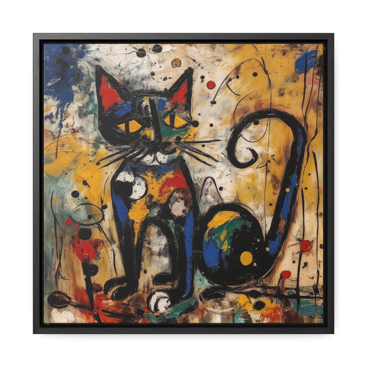 Cat 114, Gallery Canvas Wraps, Square Frame