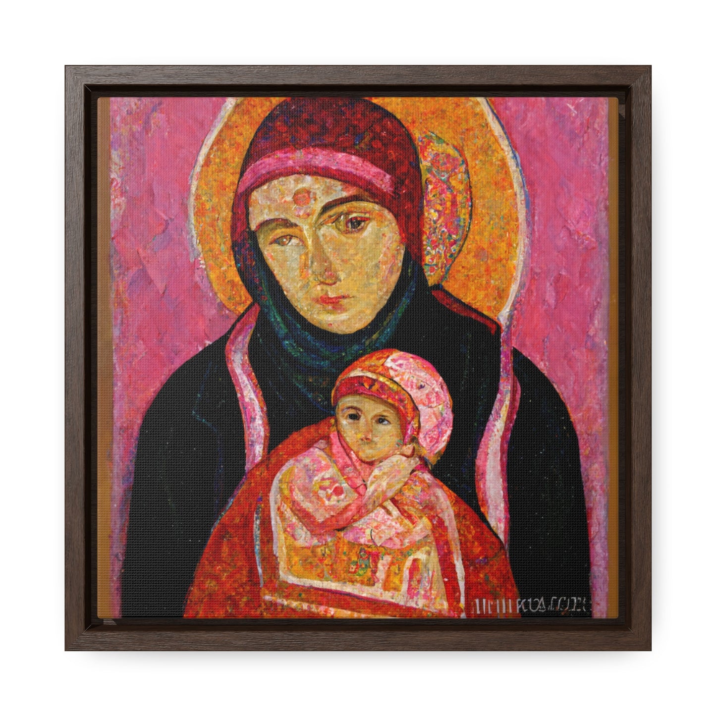 Mary and the Child 30, Valentinii, Gallery Canvas Wraps, Square Frame