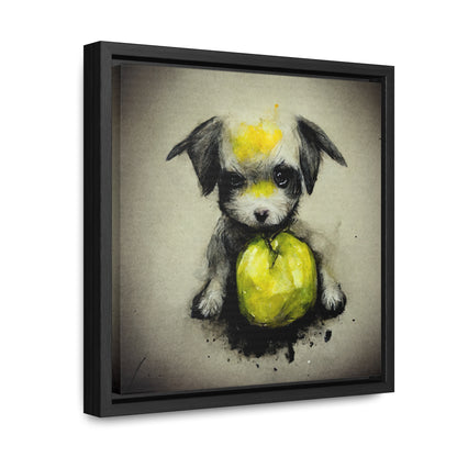 Dogs and Puppies 5, Valentinii, Gallery Canvas Wraps, Square Frame