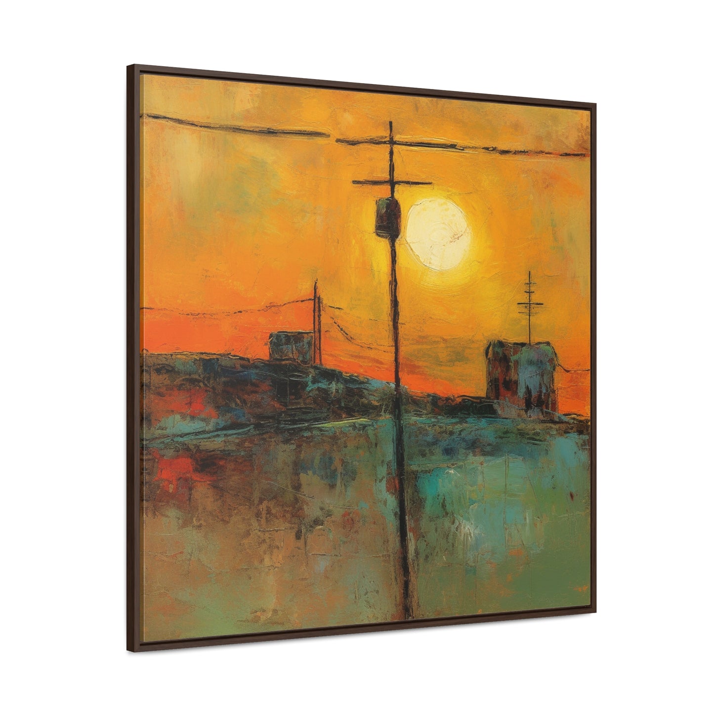 Land of the Sun 53, Valentinii, Gallery Canvas Wraps, Square Frame