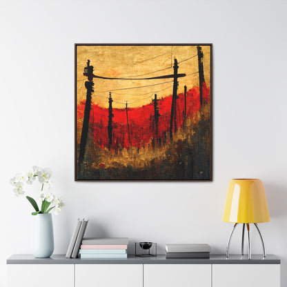 Land of the Sun 15, Valentinii, Gallery Canvas Wraps, Square Frame