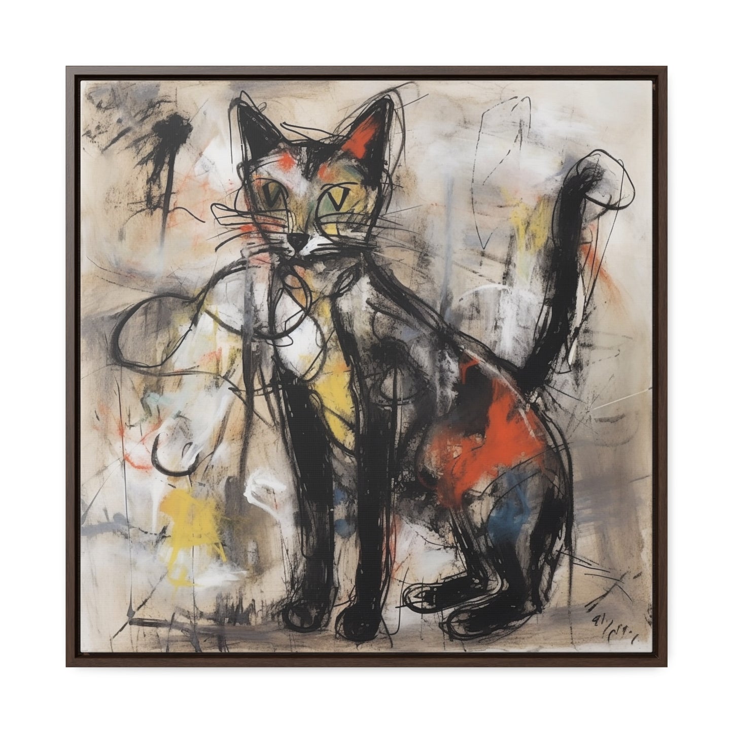 Cat 56, Gallery Canvas Wraps, Square Frame