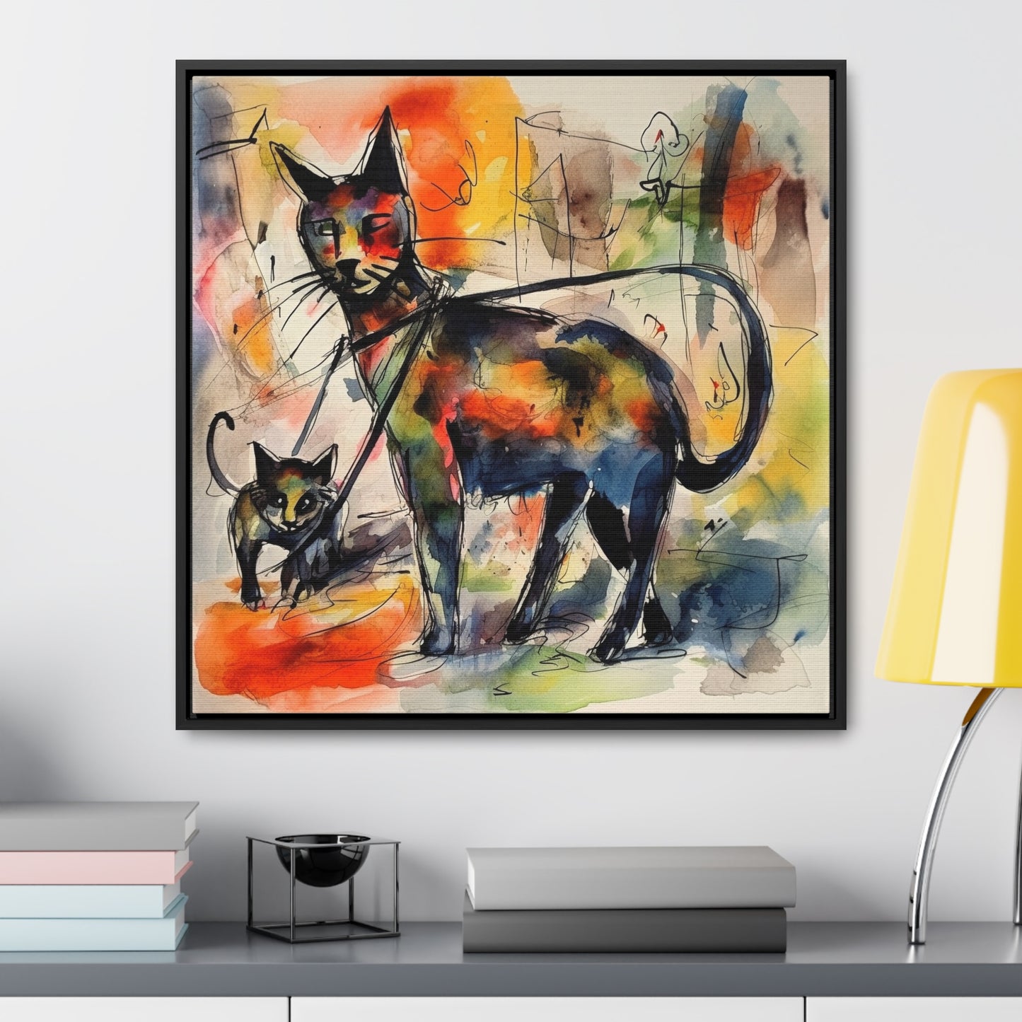 Cat 72, Gallery Canvas Wraps, Square Frame