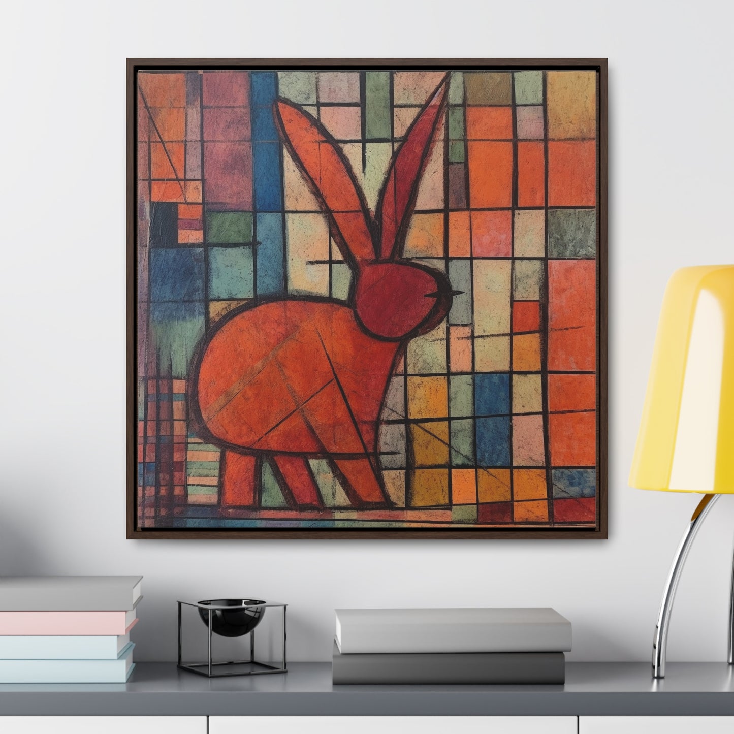 Rabbit 38, Gallery Canvas Wraps, Square Frame