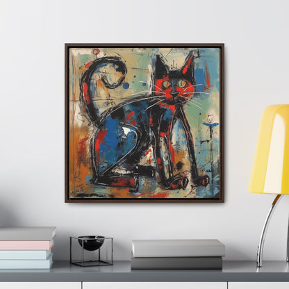 Cat 100, Gallery Canvas Wraps, Square Frame